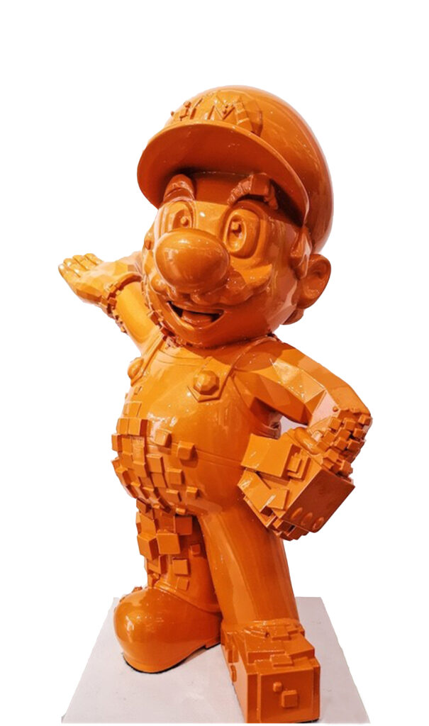 Mario 40 cm Résine chargée et vernis carosserie